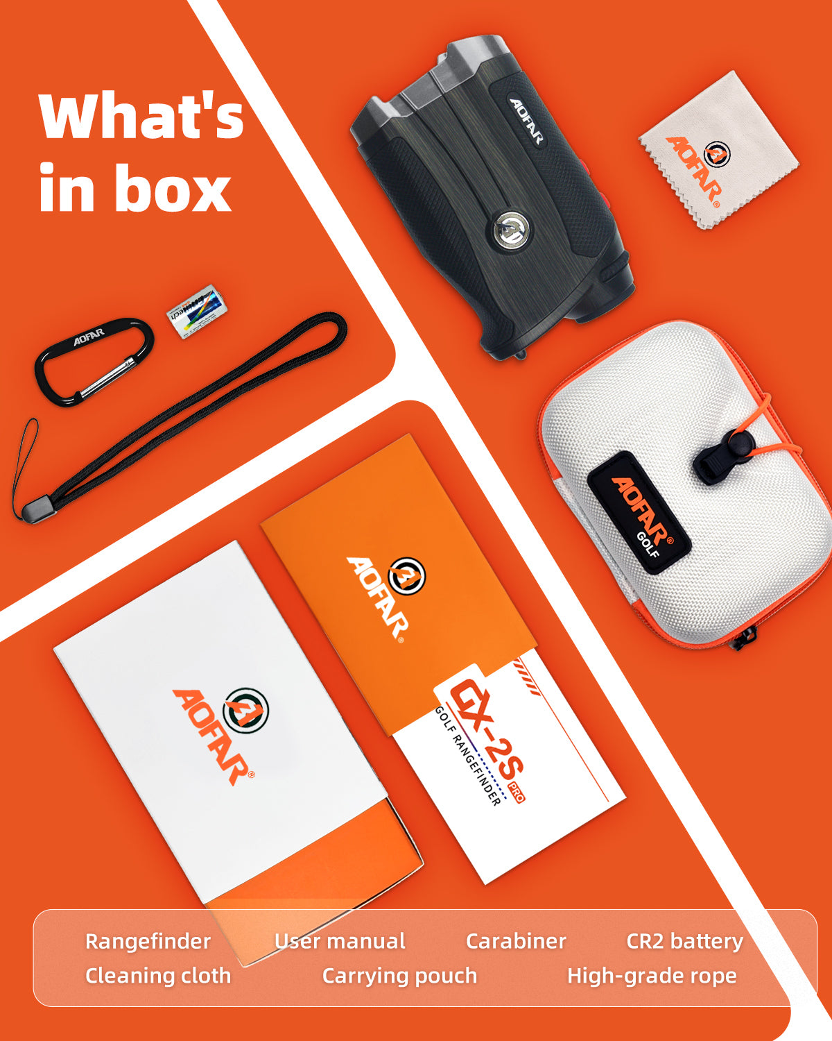 GX-2S PRO Golf&Hunting Rangefinder 1000 Yards