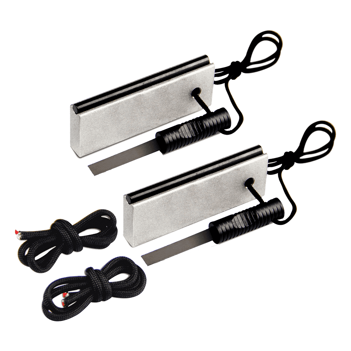 AOFAR Magnesium Fire Starter (2Pack) Waterproof Pouch for Camping