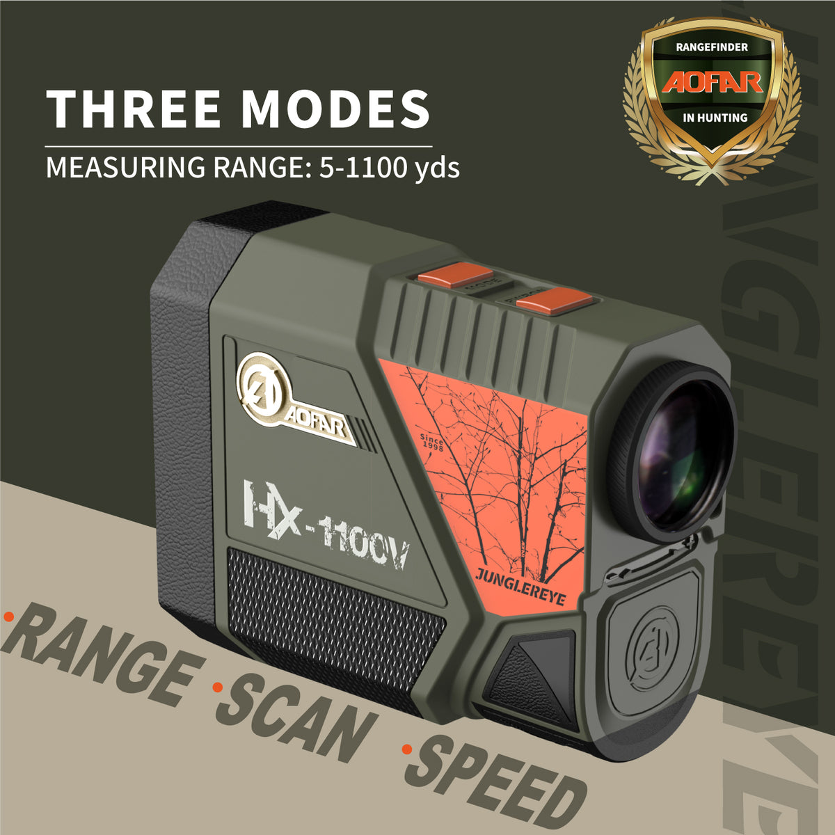 HX-1100V Rangefinder for Hunting Archery