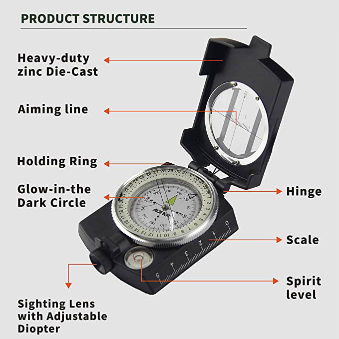AF-4580 Military Compass