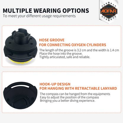 AF-Q60C Diving Compass Hose Groove Style