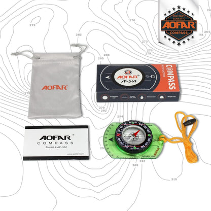 AF-362 Orienteering Compass
