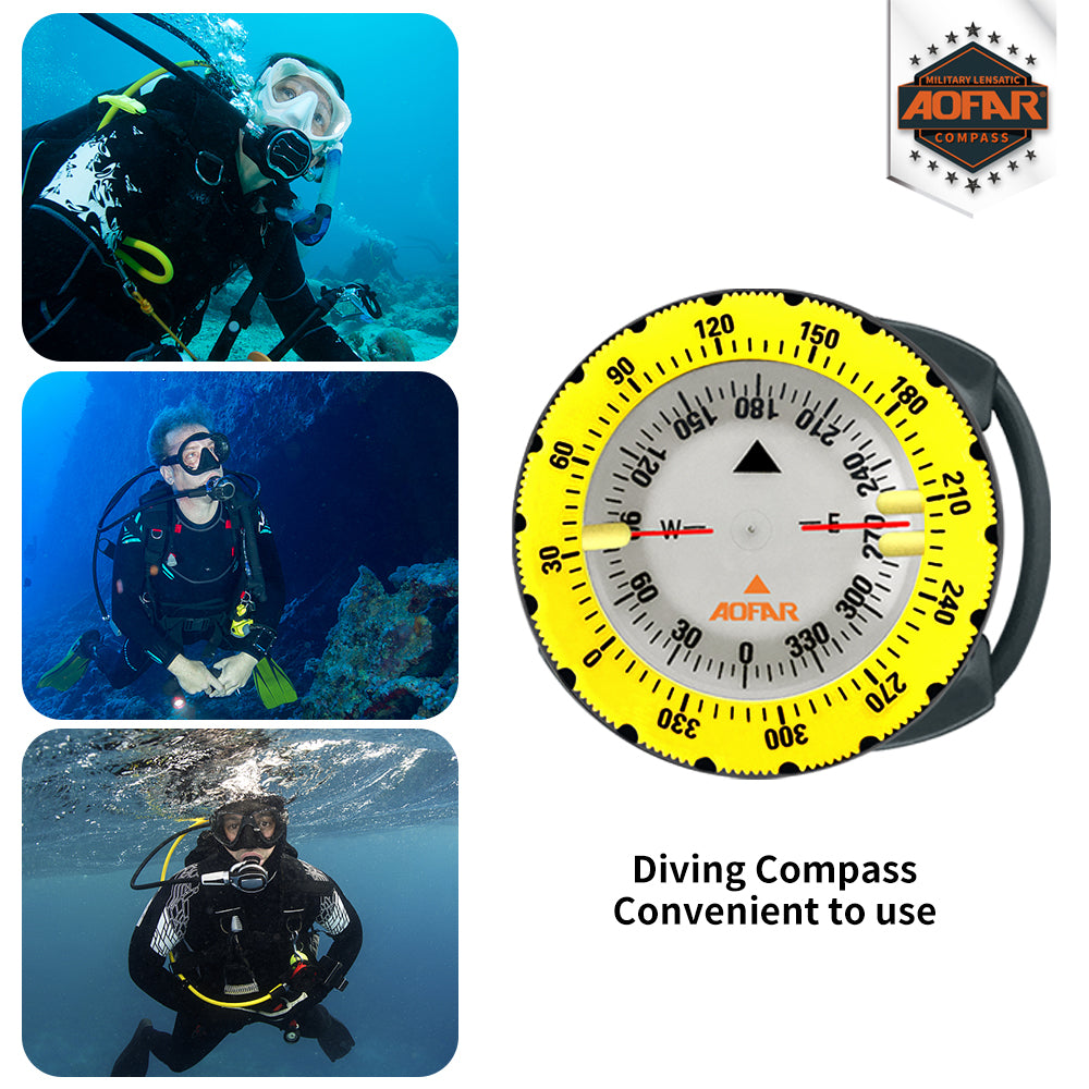 AF-Q60C Diving Compass Hose Groove Style