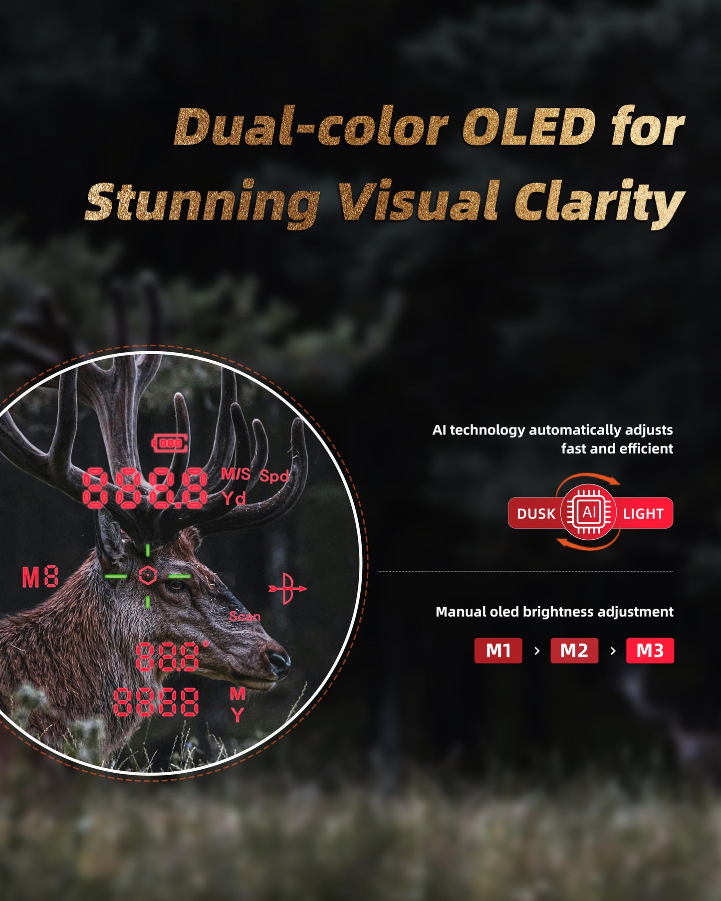 HX2000 Hunting Rangefinder 2000 Yards