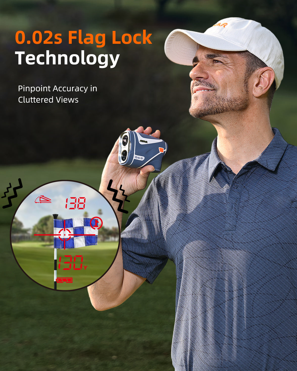 GX10 Golf Rangefinder 1200Yards