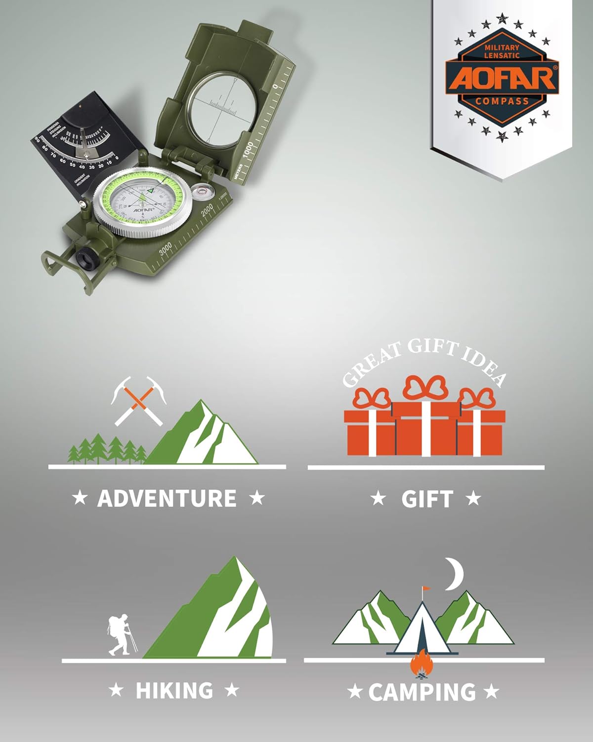 AF-4074 Military Compass