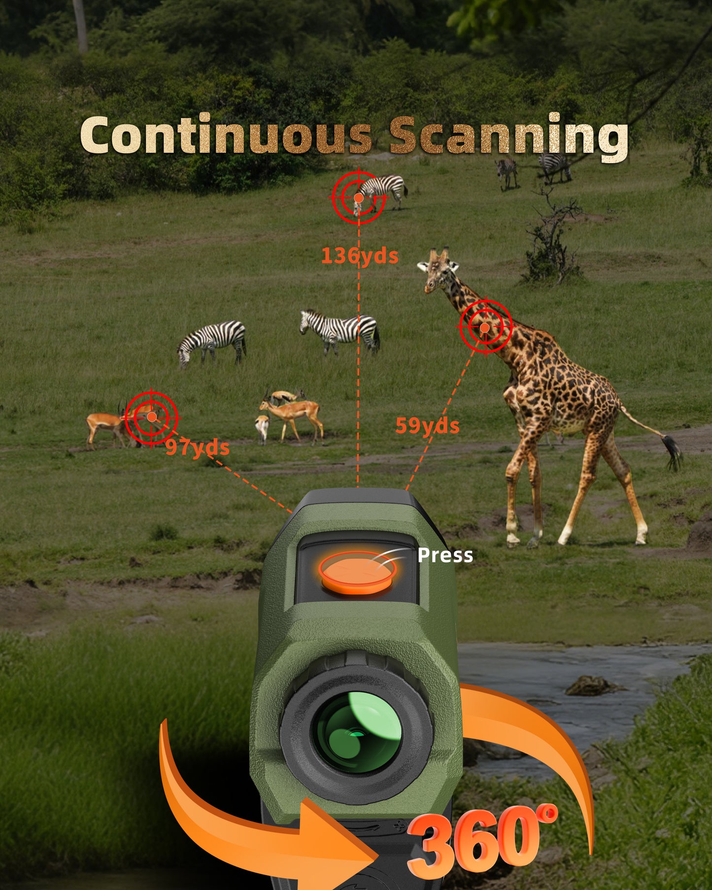 HX2000 Hunting Rangefinder 2000 Yards