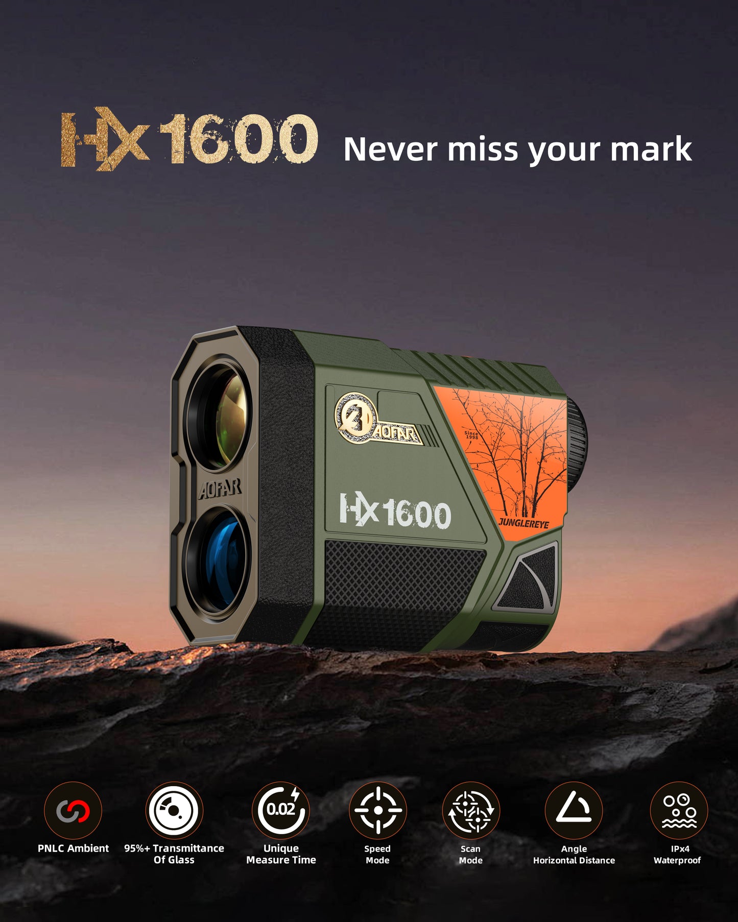 HX1600 Hunting Rangefinder 1600 Yards