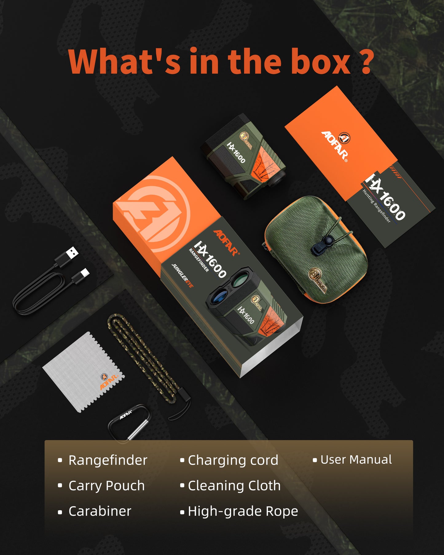 HX1600 Hunting Rangefinder 1600 Yards
