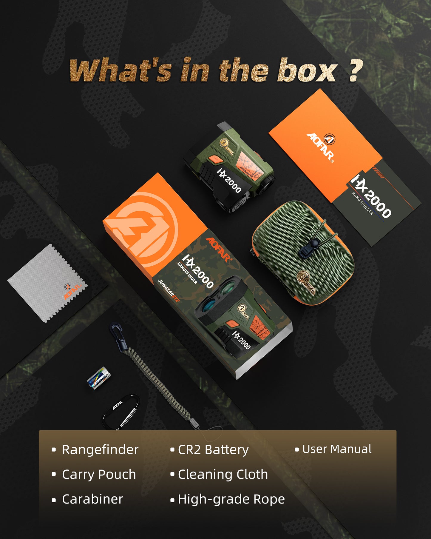 HX2000 Hunting Rangefinder 2000 Yards