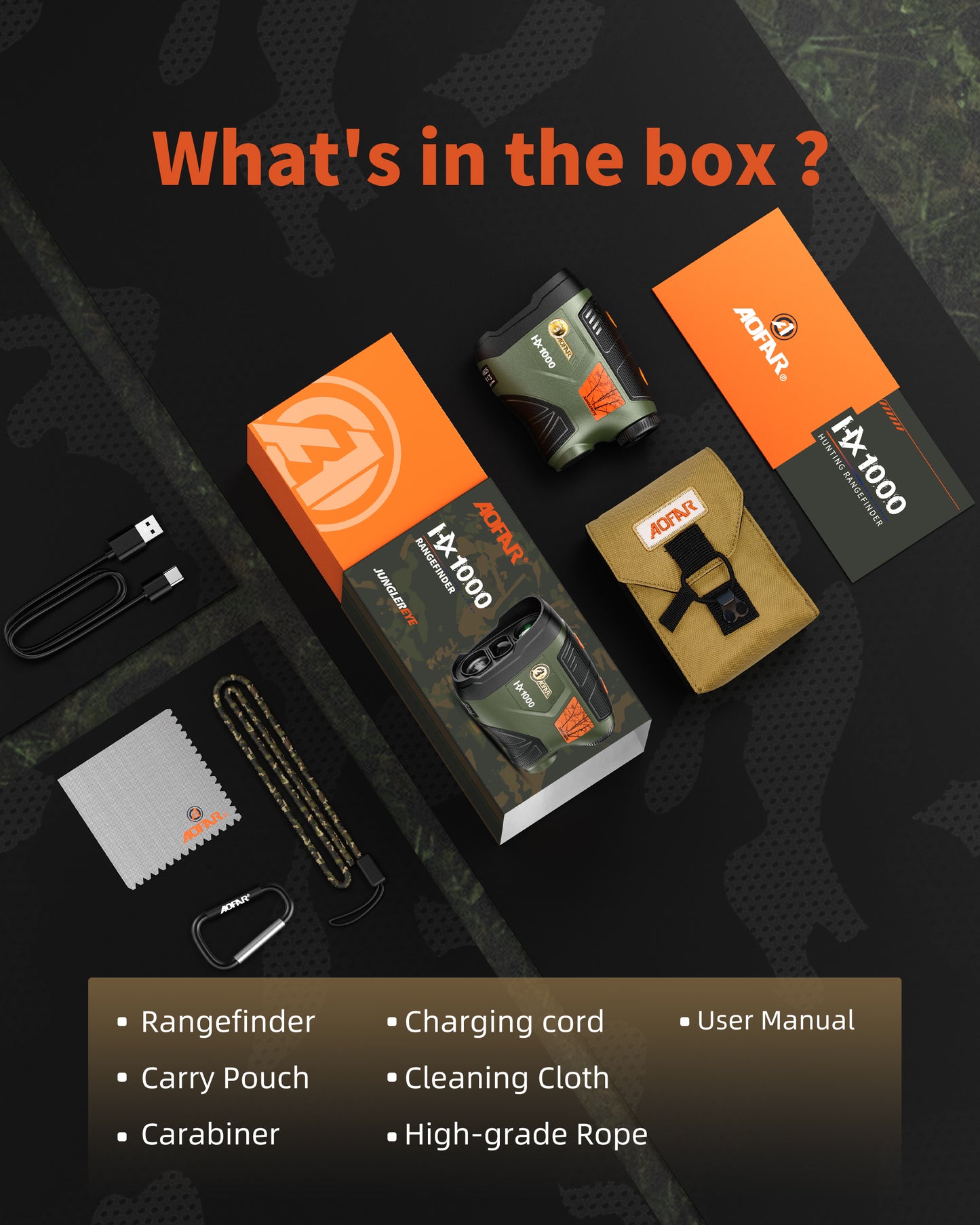 [Flash Sale] HX1000 Hunting Rangefinder 1000 Yards