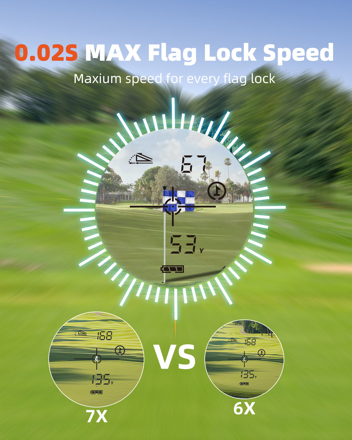 GX6 Golf Rangefinder 1000Yards Charging model
