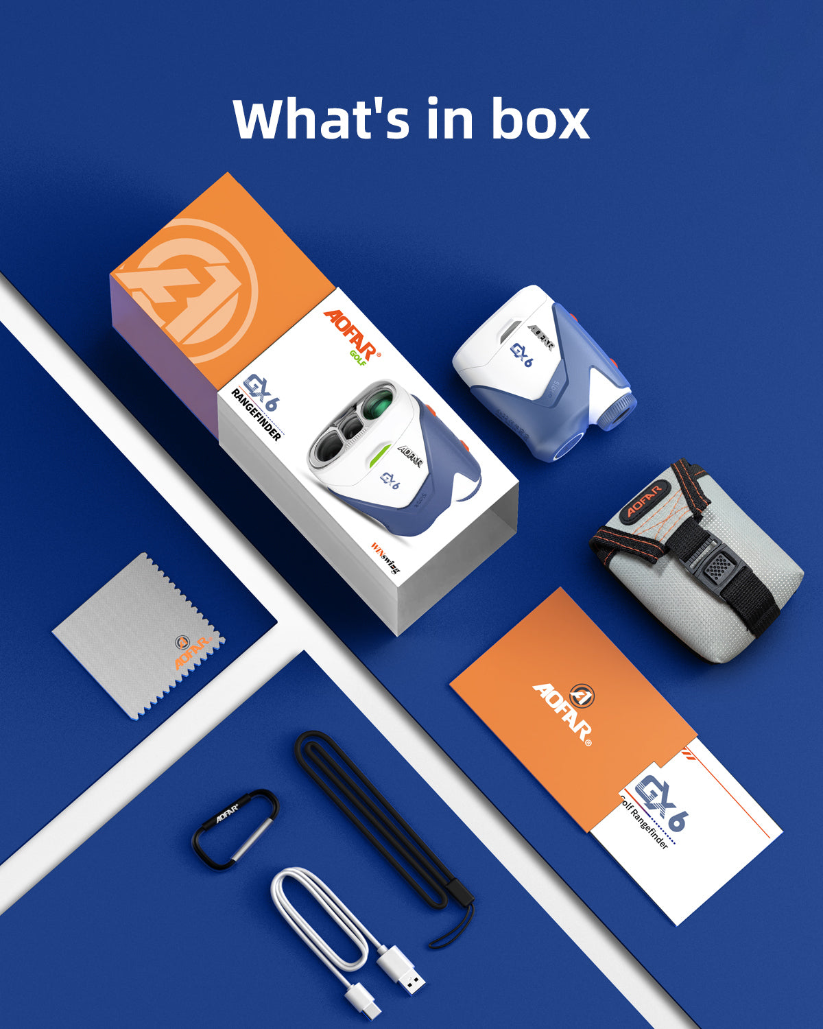 [Hot Sale] GX6 Golf Rangefinder 1000Yards Charging model