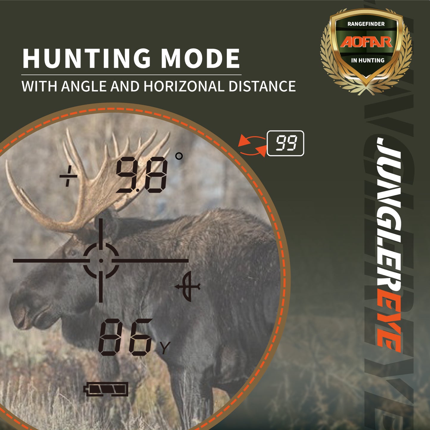 HX-1100V Hunting Archery Rangefinder