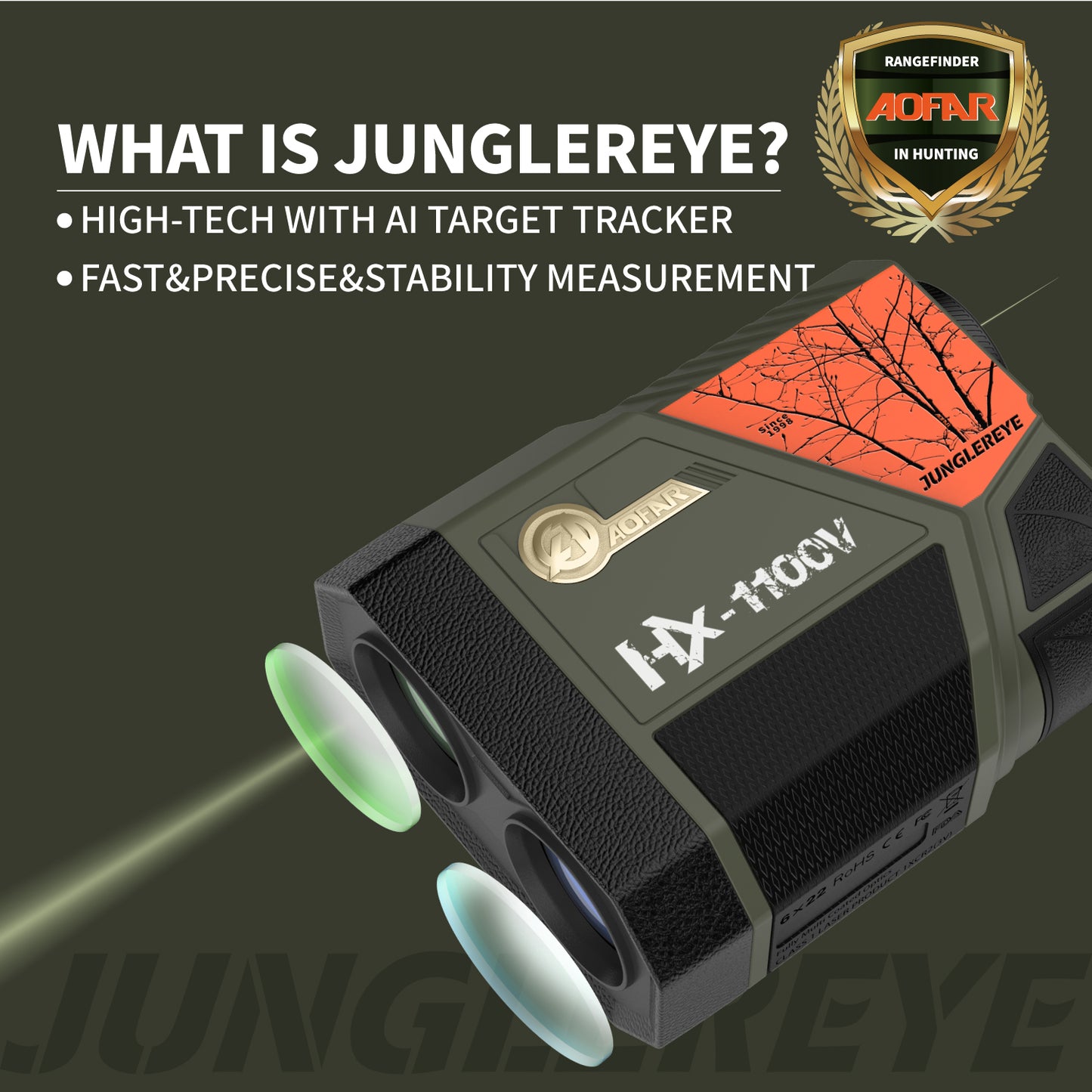 HX-1100V Hunting Archery Rangefinder