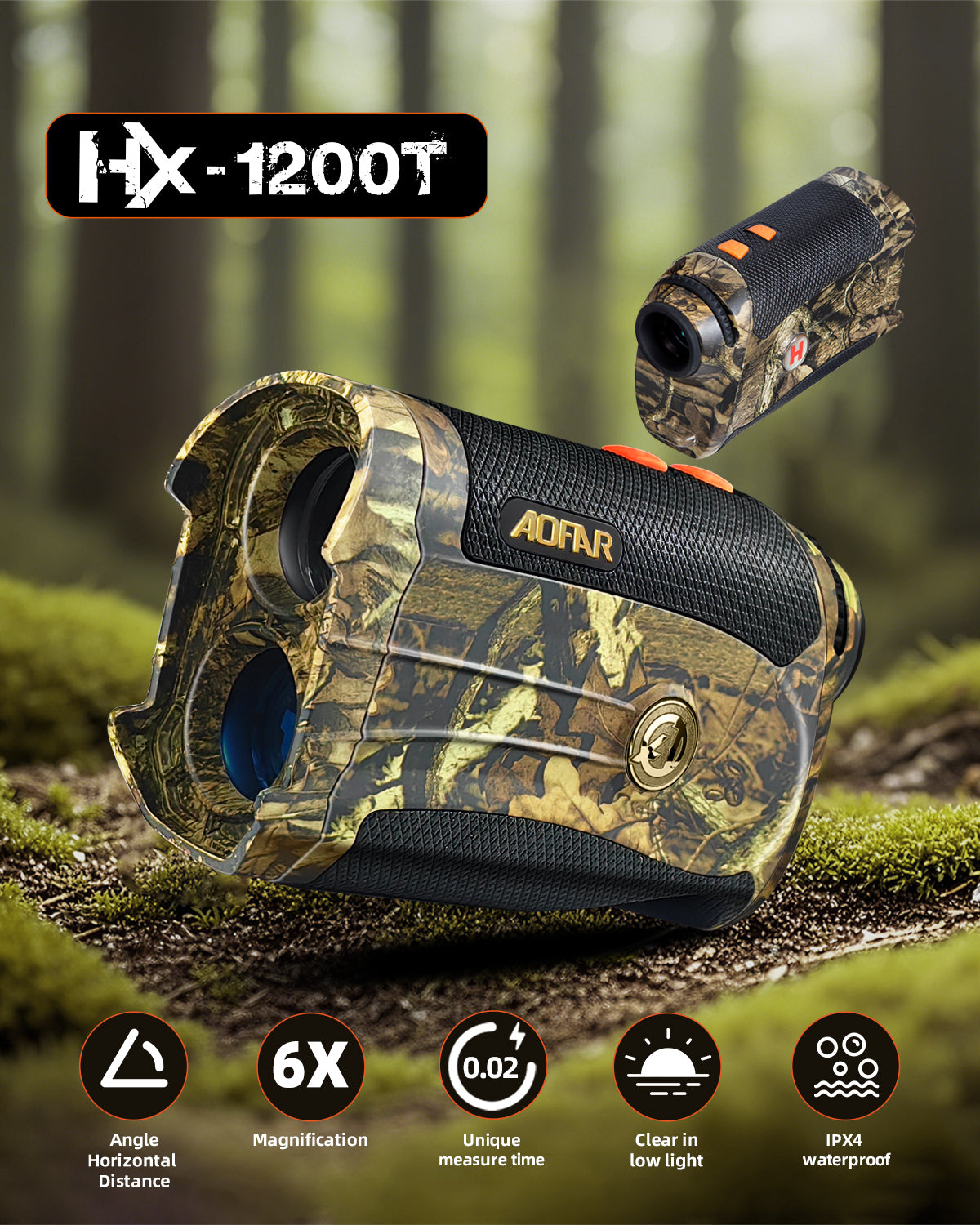HX-1200T Hunting Rangefinder 1200 Yards