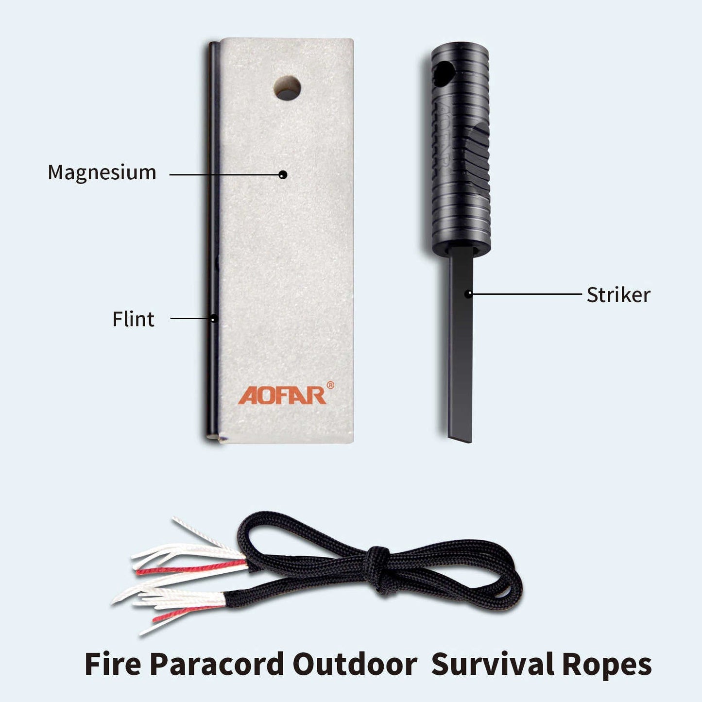 AF-374 Magnesium Fire Starter(2-Pack)